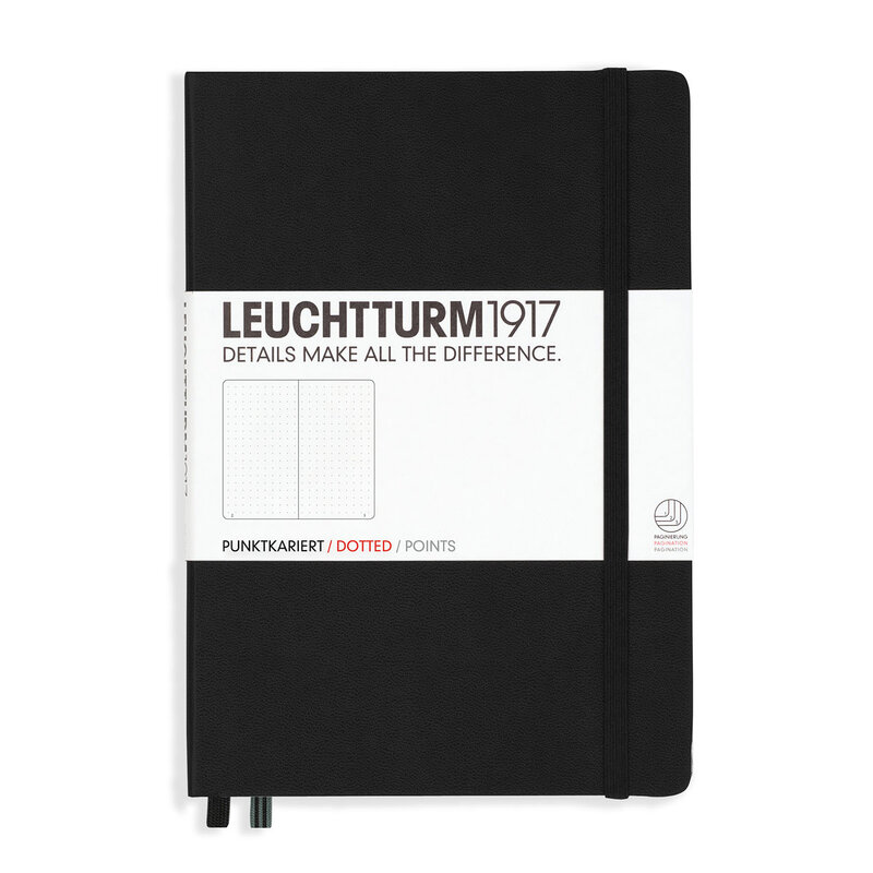 Leuchtturm 1971  NOTEBOOK A5 Hard Dotted Black