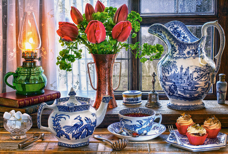 Still Life with Tulips, 1500 bitar