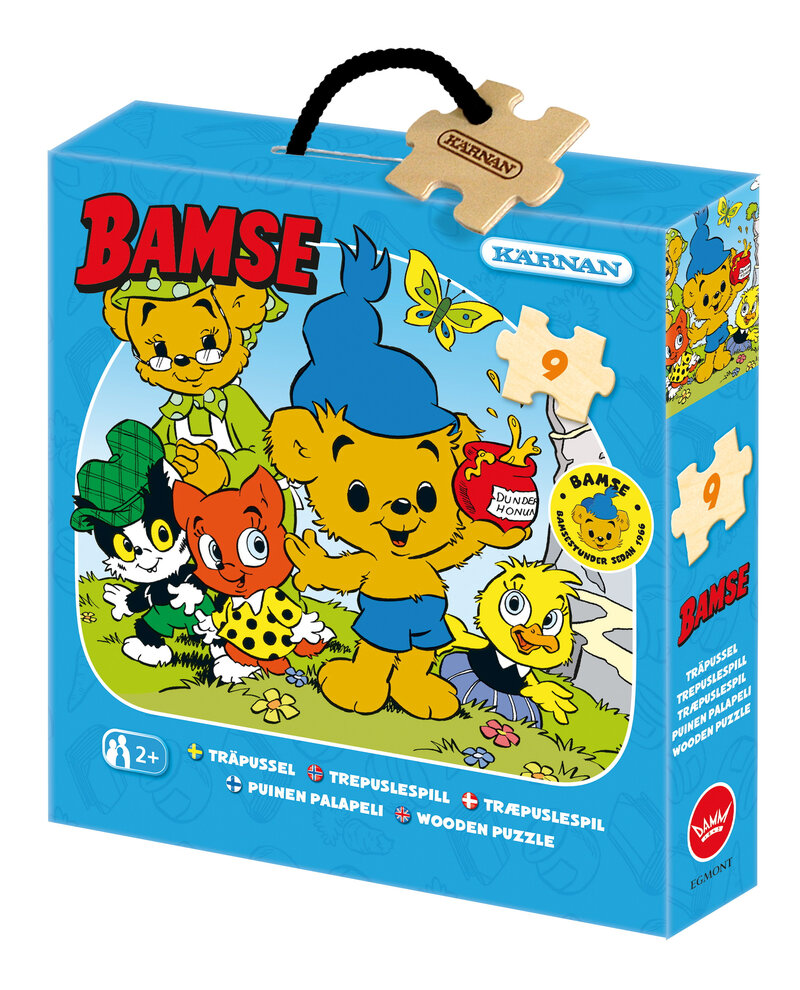 Träpussel Bamse 9 bitar
