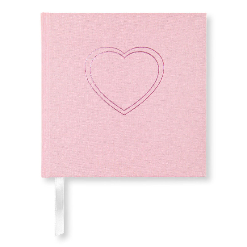 PaperStyle  BLANK BOOK Heart 185 x 185 Tea Rose