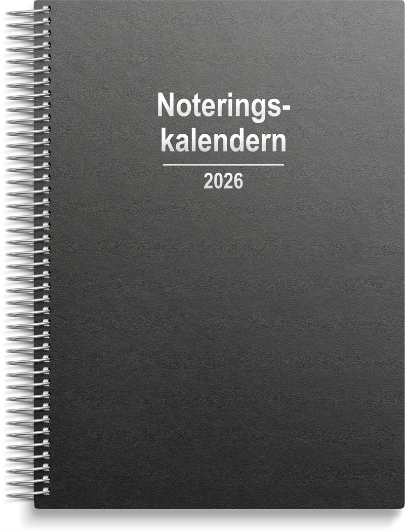 Kalender 2026 Noteringskalendern refill