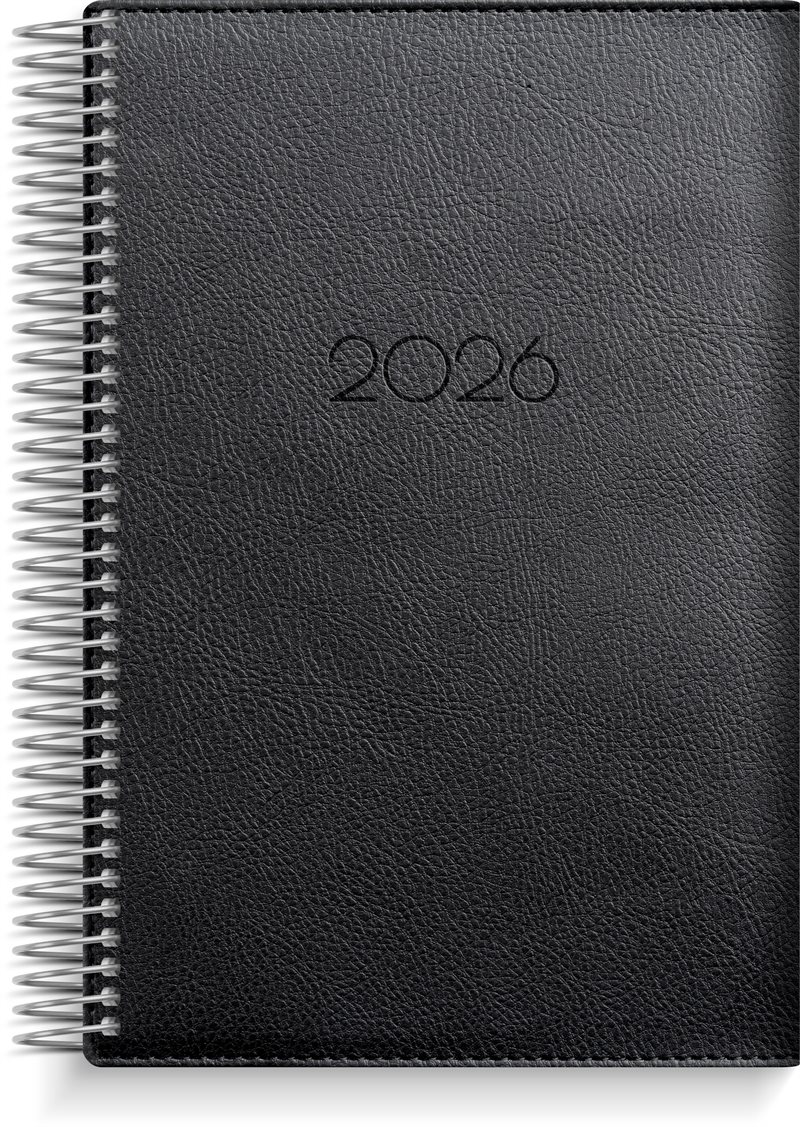 Kalender 2026 Dagbok Twist svart