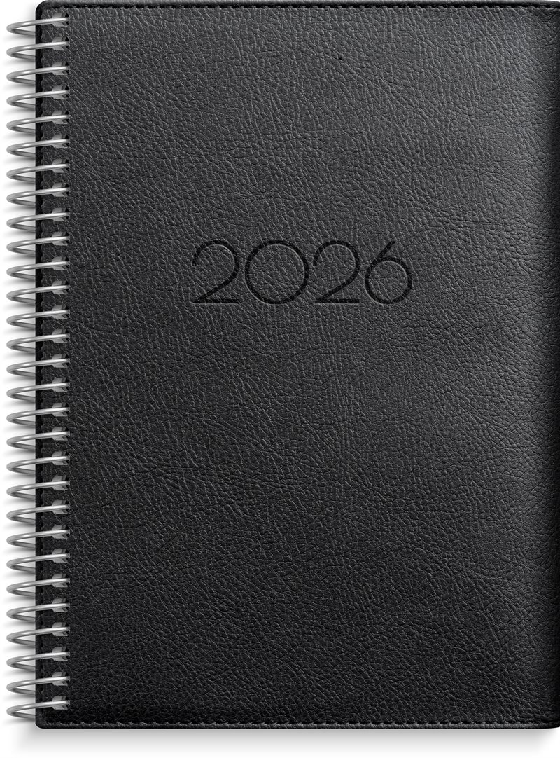 Kalender 2026 Senator A6 Twist svart