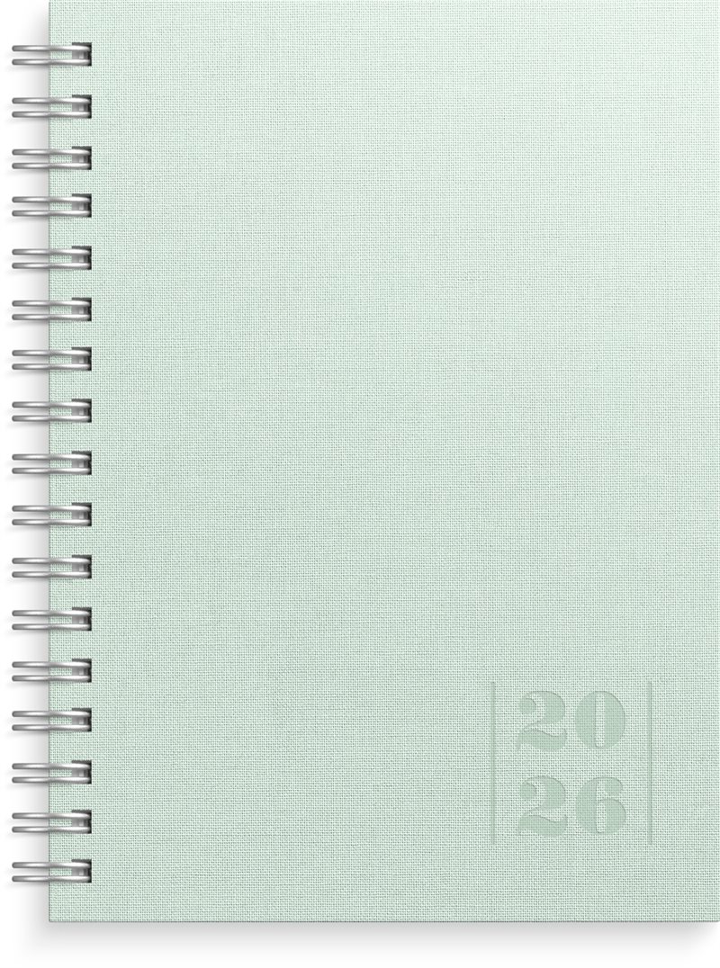 Kalender 2026 Weekly A6 Textile grön