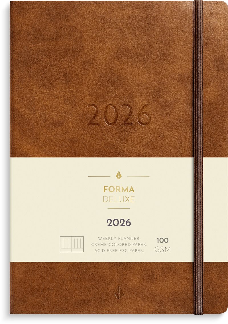Kalender 2026 Agency Forma Deluxe brun
