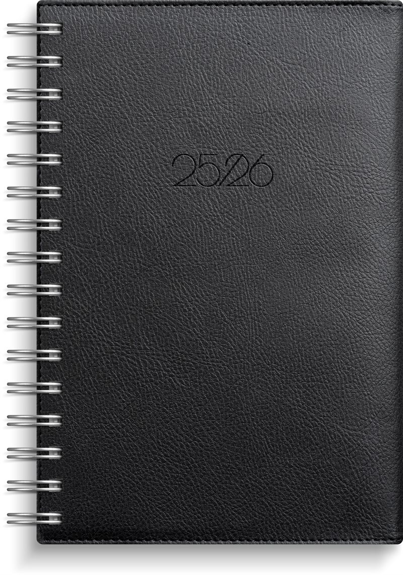 Kalender 25/26 Dagbok Twist svart