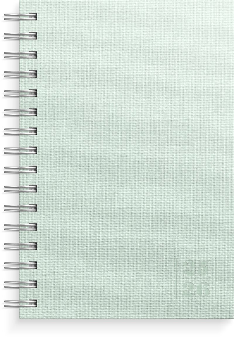 Kalender 25/26 Dagbok Textile grön