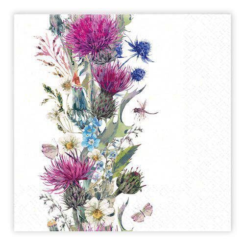 Matservetter 20p Blomsterranka