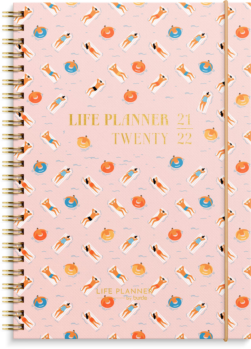 Life Planner, Pink, Horisontell,  FSC Mix