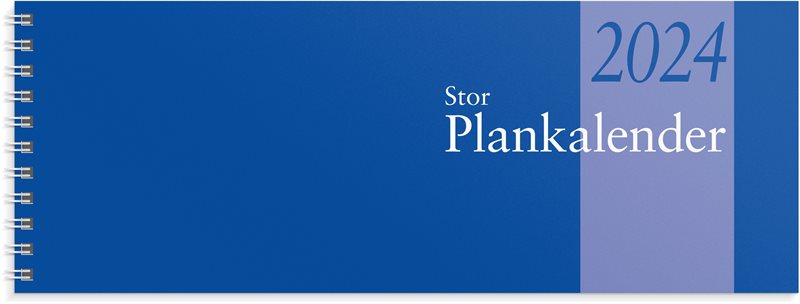 Kalender 2024 Stor Plankalender spiralb