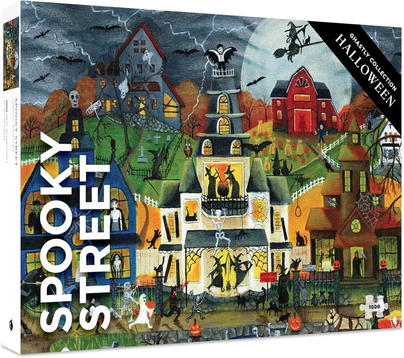 Cheryl Bartley: Spooky Street 1000-Piece Jigsaw Puzzle