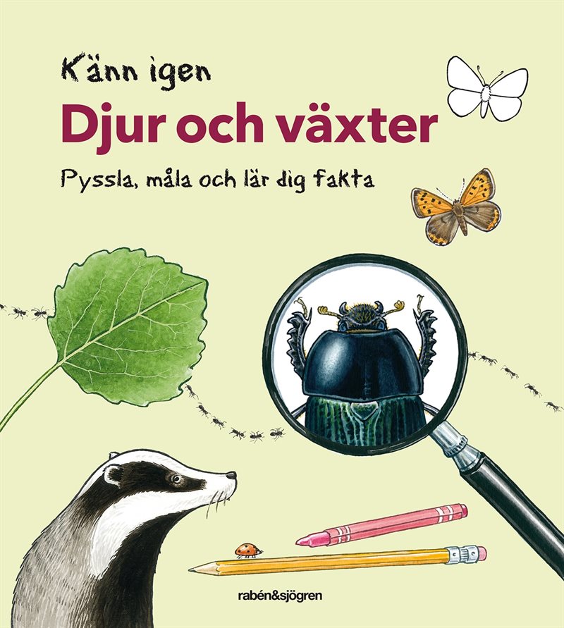 Känn igen djur och växter - Pyssla, måla och lär dig fakta