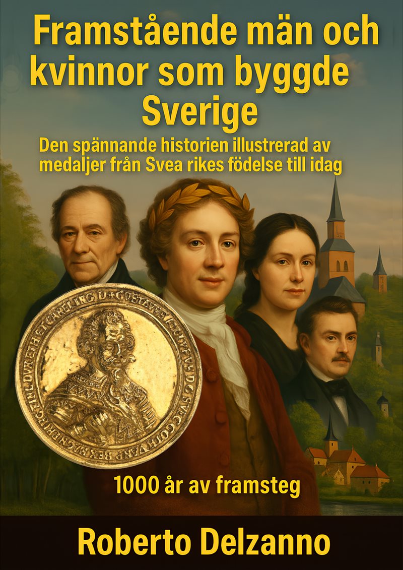 Framstående män och kvinnor som byggde Sverige - Sveriges historia illustrerad av medaljer