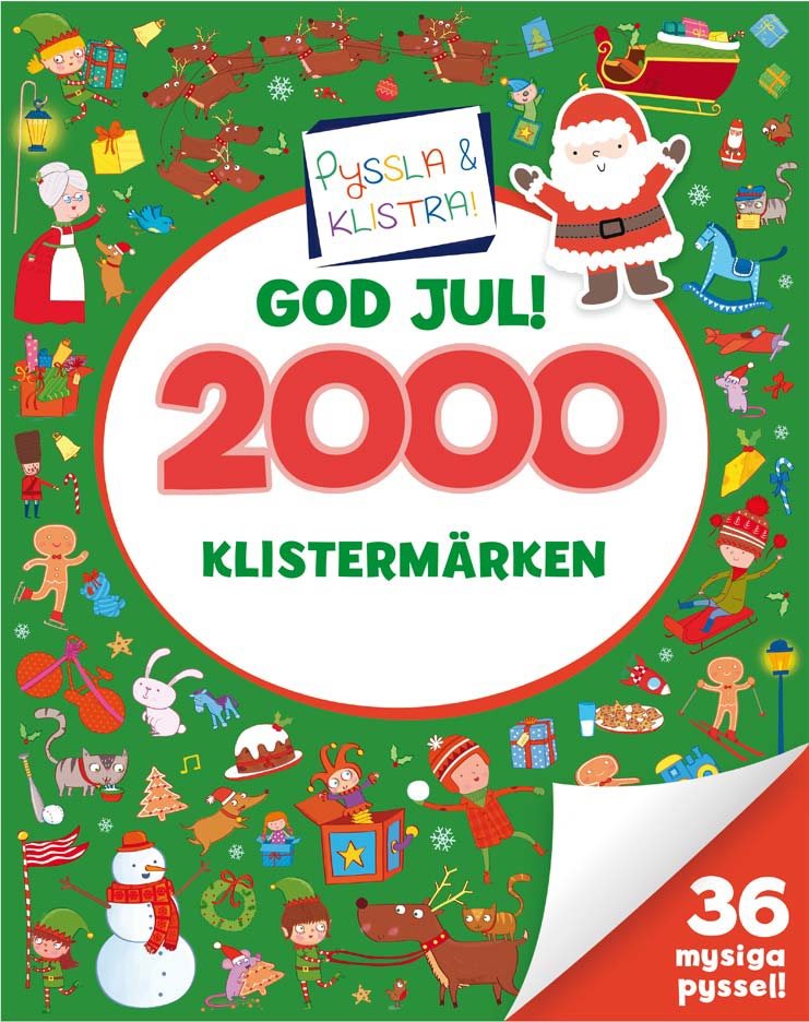 2000 klistermärken: God jul!