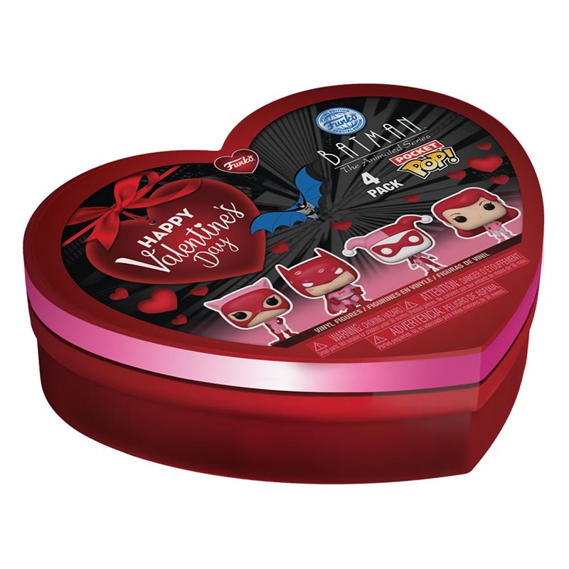 DC Comics Valentines Pocket POP! Vinyl Figure 4-Pack 4 cm