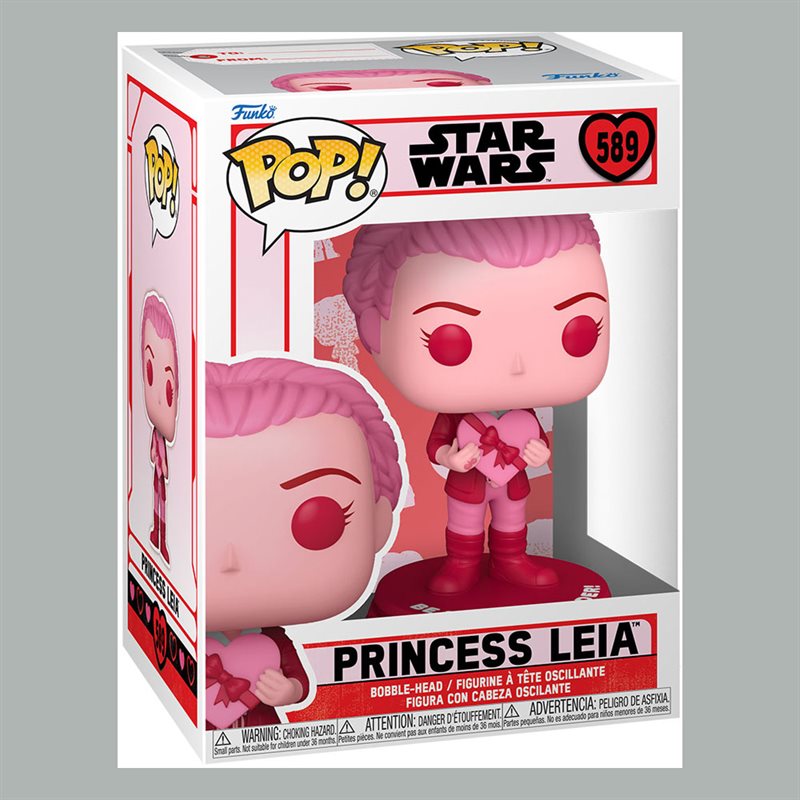 Star Wars Valentines POP! Star Wars Vinyl Figure Leia 9 cm