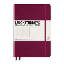 Leuchtturm 1971  NOTEBOOK A5 Hard Dotted Port Red