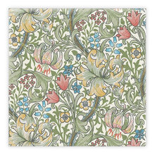 Matservetter 20p William Morris Golden Lily grön