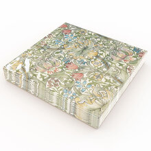 Matservetter 20p William Morris Golden Lily grön