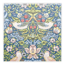 Matservetter 20p William Morris Strawberry Thief blå