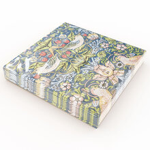 Matservetter 20p William Morris Strawberry Thief blå