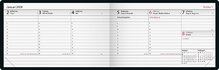 Kalender 2024 Lilla Plan Svart Plast FSC