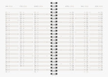 A5 Cherry 12 mån FSC