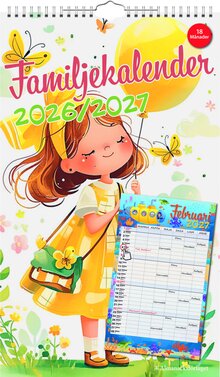 Familjekalender 6 kolumner 18 mån