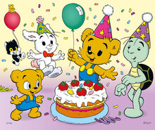 Träpussel Bamse Jubileum 15 bitar