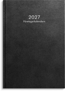 Företagarkalendern 2027 svart konstläder
