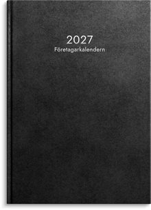 Företagarkalendern 2027 svart konstläder