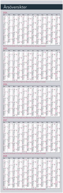 Kalender 2025 Årsblad