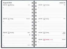 Kalender 2026 Leader Twist blå