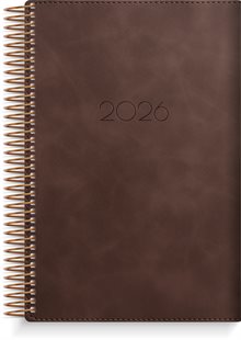 Kalender 2026 Dagbok Twist brun