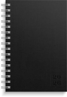 Kalender 2026 Dagbok Textile svart