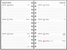 Kalender 2026 Leader Textile svart