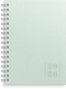 Kalender 2026 Weekly A6 Textile grön