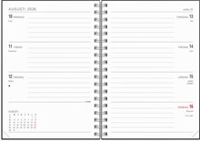Kalender 2026 Senator A6 Textile svart