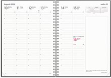 Kalender 2026 Business svart skinn