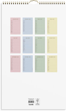Familjekalender Color, FSC Mix