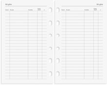Kalender 2025 Compact Systemkal svart skinn
