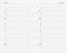 Kalender 2025 Compact Systemkal svart skinn