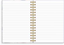 Notebook A5 lilac flowers